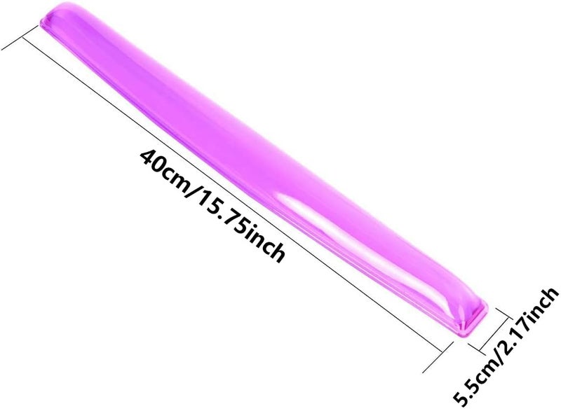 ABRONDA Gel Keyboard Wrist Rest Pad - Gel Keyboard Wrist Rest Pad | Wrist Rest Support for Office Gaming Computer Laptop Ergonomic Comfortable Pain Relief- Purple - Image 3